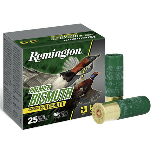 Remington Ammunition R20505 Premier Bismuth 12 Gauge 2.75" 1 1/4 oz 5 Shot 25 Per Box/ 10 Cs
