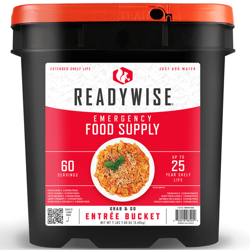 ReadyWise RW10160 Grab N Go Bucket Freeze Dried Entrees 60 Servings per Bucket
Meals Ready to Eat MREs