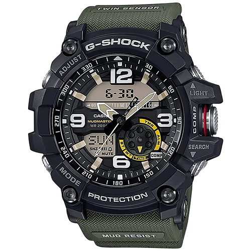 G-shock GG10001A3 G-Shock Tactical MudMaster Keep Time Green Size 145-215mm Features Digital Compass