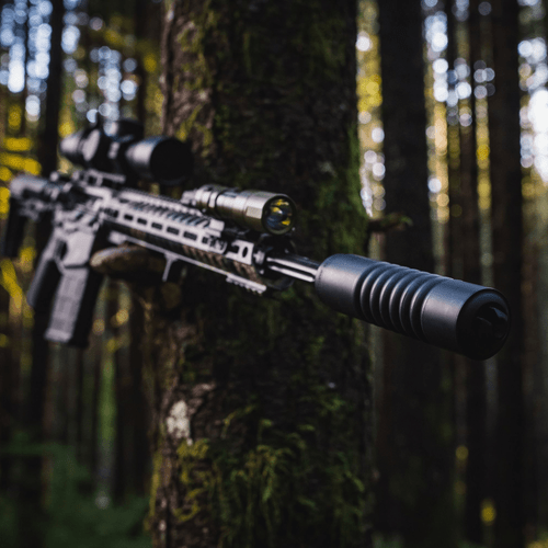 Ab Suppressor A10-5.56 Duty Can 5.56 QD Thread 12-28 barrel view