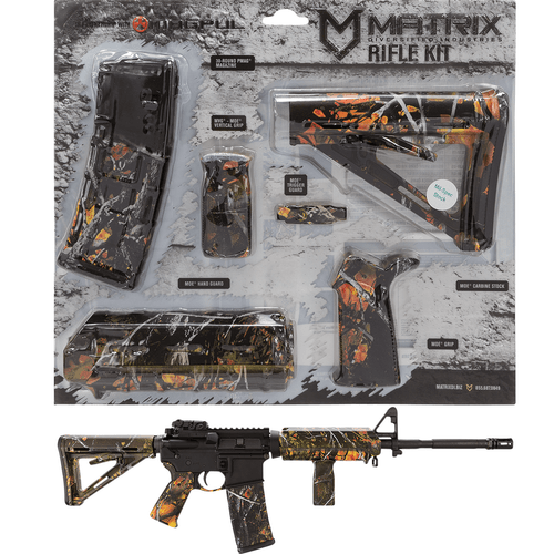 Matrix Diversified Ind MAGMIL42WF Magpul Carbine Accessory Kit AR-15 Wildfire Camo Ambidextrous