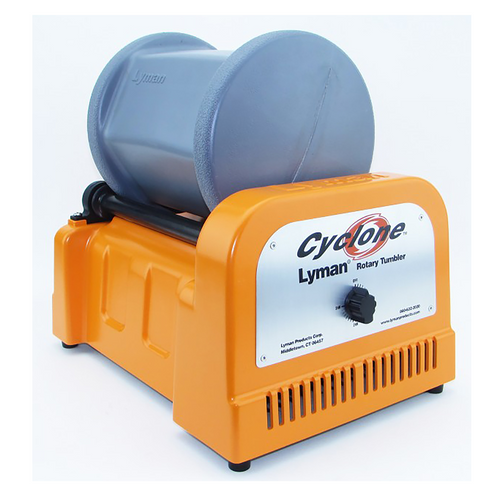 Lyman 7631550 Cyclone Rotary Tumbler Orange/Blue Multi-Caliber 1000 Cases 10 lbs