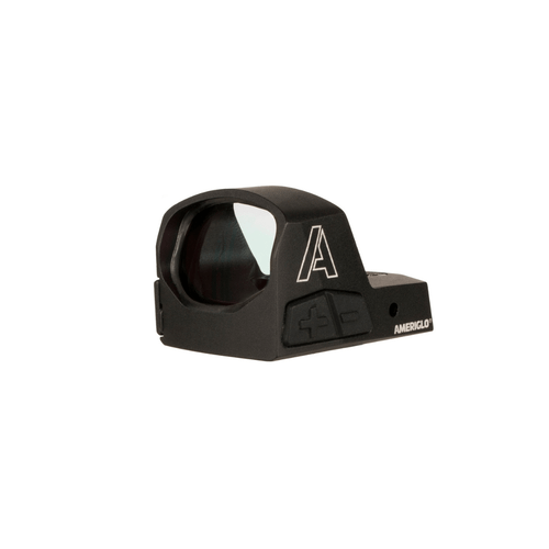 AmeriGlo HVN02 Haven Matte Black 1x 5 MOA Illuminated Adjustable Red LED Dot Reticle, Left Side Rear View
