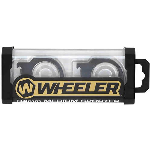 Wheeler 1133748 Sporter Scope Rings Black 1" Medium, Package View