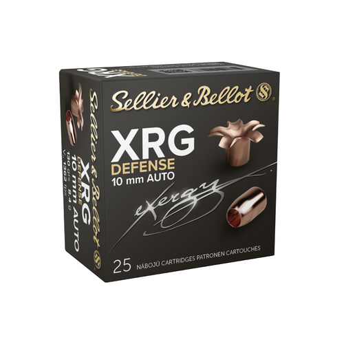 Sellier & Bellot XRG Defense 10mm Auto 130 gr Solid Copper Hollow Point - 25 Rounds Per Box, 40 Boxes Per Case - SB10XA