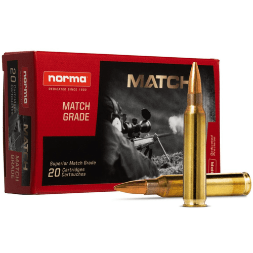 Norma Ammunition Dedicated Precision Golden Target Match 223 Rem 69 gr Boat Tail Hollow Point - 20 Rounds - 10157692