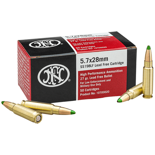 FN 10700020 High Performance 5.7x28mm 27 gr JHP Ammo 50 per box