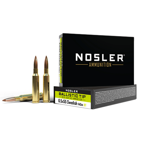 Nosler 61053 6.5x55 Swedish 140 gr Ballistic Tip 20 Per Box