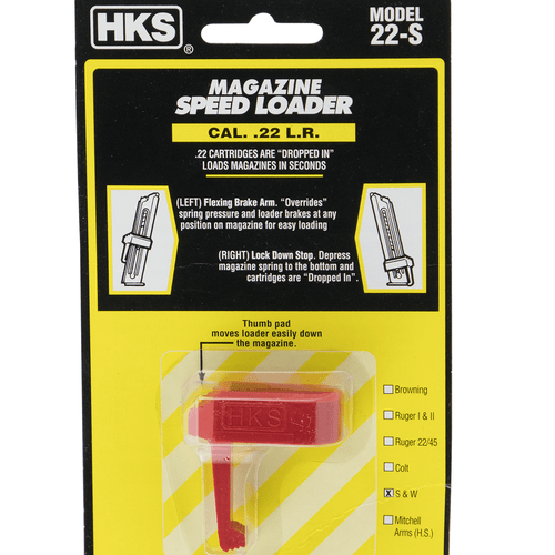 HKS 22S Speed Loader 22 LR S&W 41, 422, 622, 2213, 2214