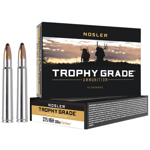 Nosler Trophy Grade Safari 375 H&H Mag 300 gr Solid - 40608