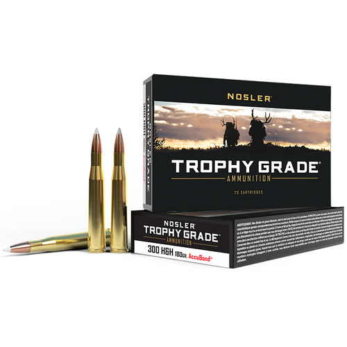 Nosler Trophy Grade 300 H&H Mag 180 gr AccuBond - 60060