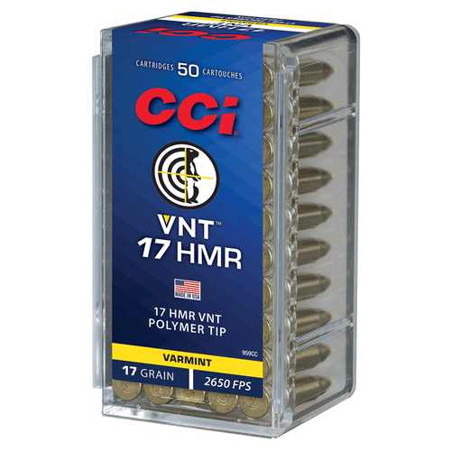 CCI 959CC VNT Rimfire 17 HMR 17 gr Varmint Tipped 50 Per Box