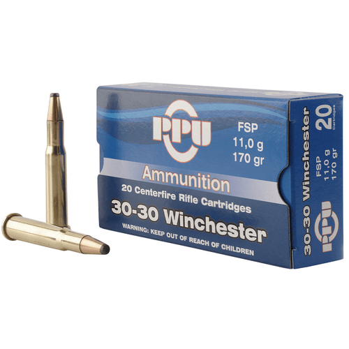 PPU PP30302 Standard Rifle 30-30 Win 170 gr Flat Soft Point 20 Per Box