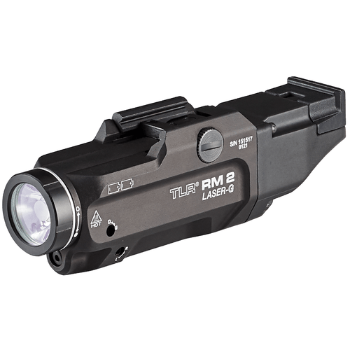 Streamlight 69444 TLR RM 1 Laser-G Rail Mounted Tactical Lighting System Black Anodized 500 Lumens White LED/Green Laser