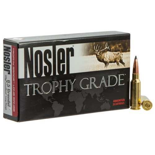 Nosler Trophy Grade Long-Range 6.5 Grendel 129 gr Nosler Spitzer AccuBond Long Range - 60146 -1