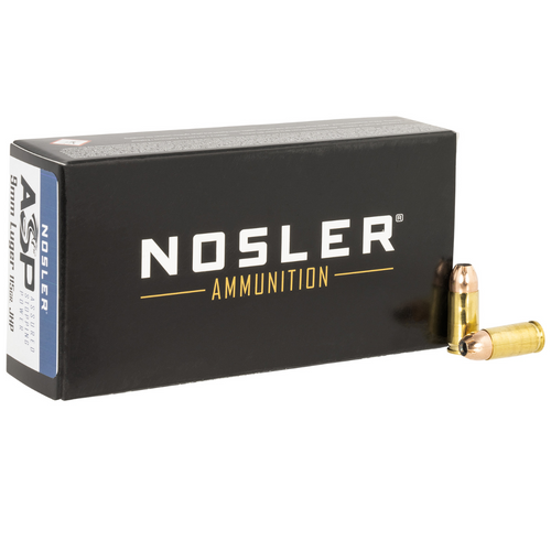 Nosler Assured Stopping Power Handgun 9mm Luger 115 gr Jacketed Hollow Point