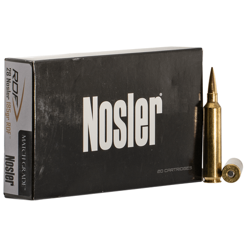 Nosler 60141 Match Grade RDF 28 Nosler 185 gr RDF Hollow Point Boat Tail 20 Per Box-054041601412