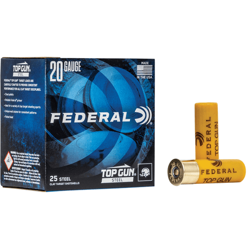 Federal TG2517 Top Gun Steel 20 Gauge 2.75" 7/8 oz 7 Shot 25 Per Box-029465026431