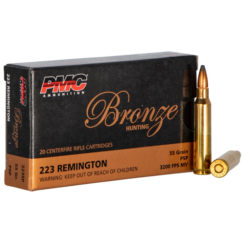 PMC 223 Rem 55 gr Pointed Soft Point Ammunition