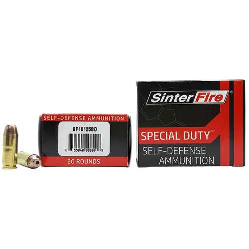 SinterFire Inc SF10125SD Special Duty (SD) 10mm Auto 125 gr Lead Free Frangible Hollow Point 20 Per Box-855040006099