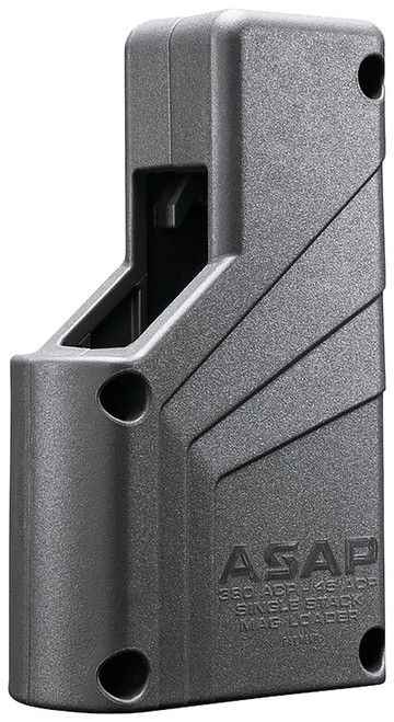 Butler Creek ASAP Universal Mag Loader Single Stack Style Black Polymer Fits 9mm - 45 ACP Caliber Pistols Mgazine Loader - BCA1XSML