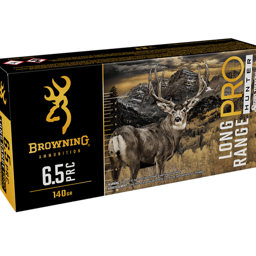 Browning Long Range Pro 6.5 PRC, 130 grain - 20 Per Box, Box Front View