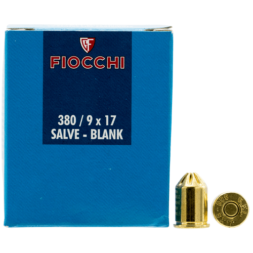 Fiocchi 380BLANK Pistol Blank 380 Rimmed Short 50 Per Box-762344002361