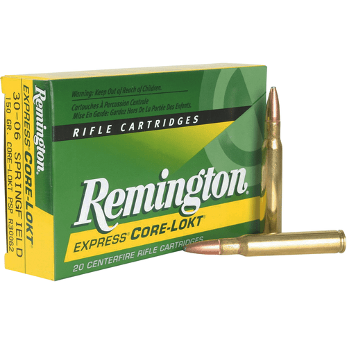 Remington Ammunition 21407 Core-Lokt 30-06 Springfield 180 gr Soft Point Core Lokt 20 Per Box-047700054803