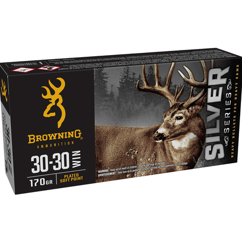 Browning Silver 30-30 Win, 170 grain - 20 Per Box, Box Front View