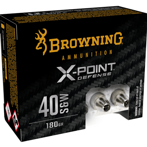 Browning X-Point 40 S&W, 180 grain - 20 Per Box, Box Front View