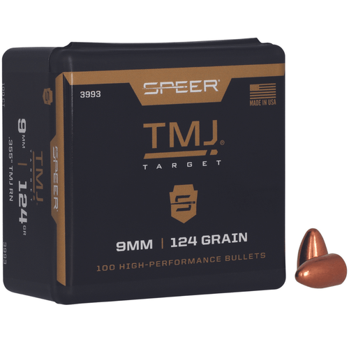 Speer TMJ 9mm, .355, 124 grain - 100 Per Box, Box View