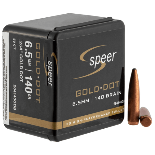 Speer Gold Dot 6.5mm, .264, 140 grain - 50 Box, Box/Ammo View
