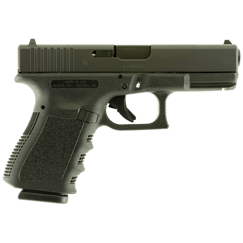 Glock G19 Gen3 9mm Compact CCP Handgun with 4.02 inch black steel barrel