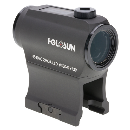 Holosun HS403C - Black Anodized, 1x20mm Tube, 2 MOA Red Dot Reticle for Carbine/Rifle 1