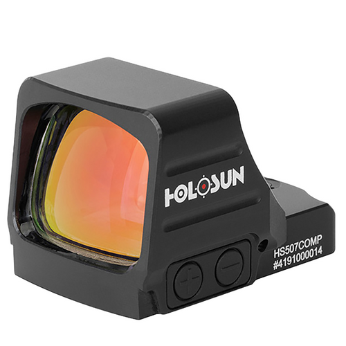 Holosun HS507COMP - Black Anodized, 1.1x0.87 Objective, CRS Red Multi Reticle -1