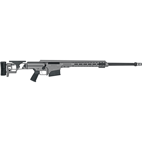 Barrett MRAD .300 Norma Magnum 26" Fluted Bolt Action Rifle Tungsten Gray with Folding Stock-810021510521