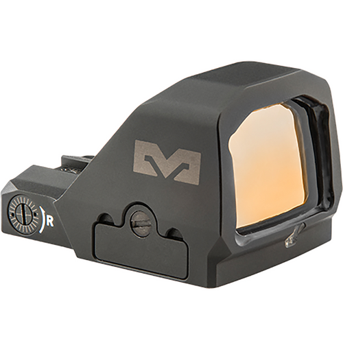 Meprolight USA MPO-F - Black, 1x24x18mm Objective, 3 MOA Red Dot, 33 MOA Bullseye/Ring Illuminated Reticle