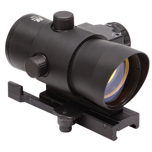 NcStar 40mm Red Dot with Red Laser - Black Anodized Aluminum, 1x40mm, 3 MOA Red Dot Reticle, Adjustable QR Mount - 1