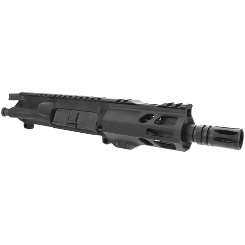 TacFire BU5565 Pistol Upper Assembly 5.56x45mm NATO Caliber with 5" Black Nitride Barrel, Black Anodized 7075-T6 Aluminum Receiver & M-LOK Handguard for AR-Platform Includes Bolt Carry Group