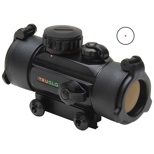 TruGlo Traditional - Black, 1x30mm Objective, 5 MOA Red Dot Reticle