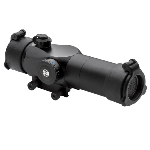 TruGlo Triton - Matte Black, 30mm, 3 MOA Dot/Picatinny-Weaver Mount, Tri•Color Center•Dot
