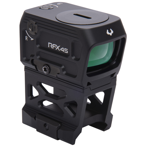 Viridian RFX45 Closed Emitter Green Dot Sight with 5 MOA Green Dot, Black, 24x15.5mm - 1