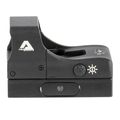 Aim Sports Compact Reflex Sight with 3.5 MOA Red Dot, 1x27mm, Matte Black - 1