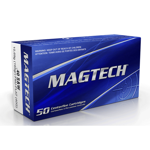 Magtech 40G .40S&W 165gr FMJ-Flat Nose Ammo 50rd Box