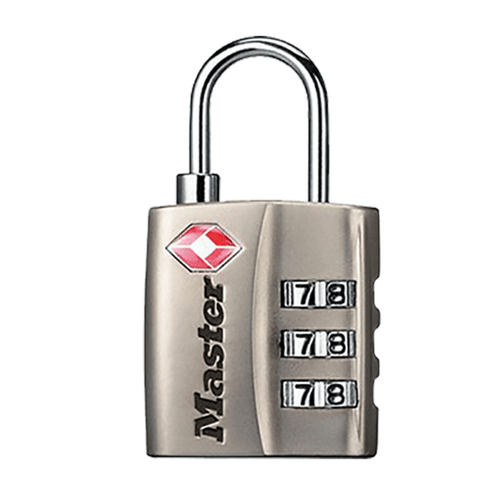 Master Lock 4680DNKL Combination Lock Resettable Open With Combination Nickel Steel