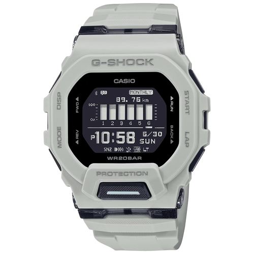 G-shock GBD200UU9 G-Shock Tactical Watch White Stainless Steel Bezel 145-215mm