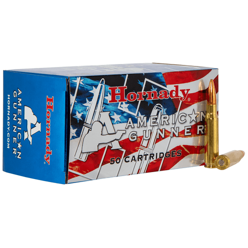 Hornady 80967 American Gunner 308 Win 155 gr Hollow Point Boat Tail 50 Per Box/ 10 Case