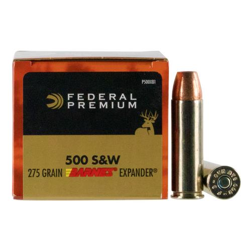 Federal Premium .500 S&W Mag 275gr Barnes Expander BRX, 20 Rounds Per Box - 1