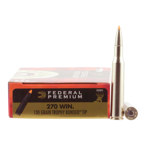 Federal Premium 270Win 130gr Trophy Bonded Tip Rifle Ammunition - 1