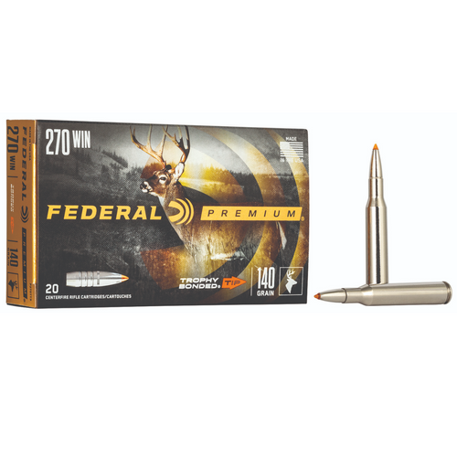 Federal Premium 270Win 140gr Trophy Bonded Tip Rifle Ammunition - 1